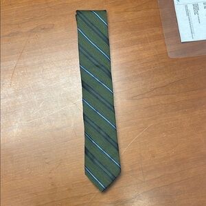Green Striped Men's Tie